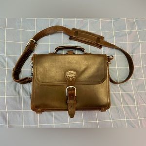 SADDLEBACK 💼 Thirteener 💼 Thin Leather Briefcase/Backpack // chocolate brown